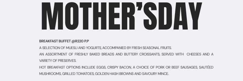 Mother's day Specials