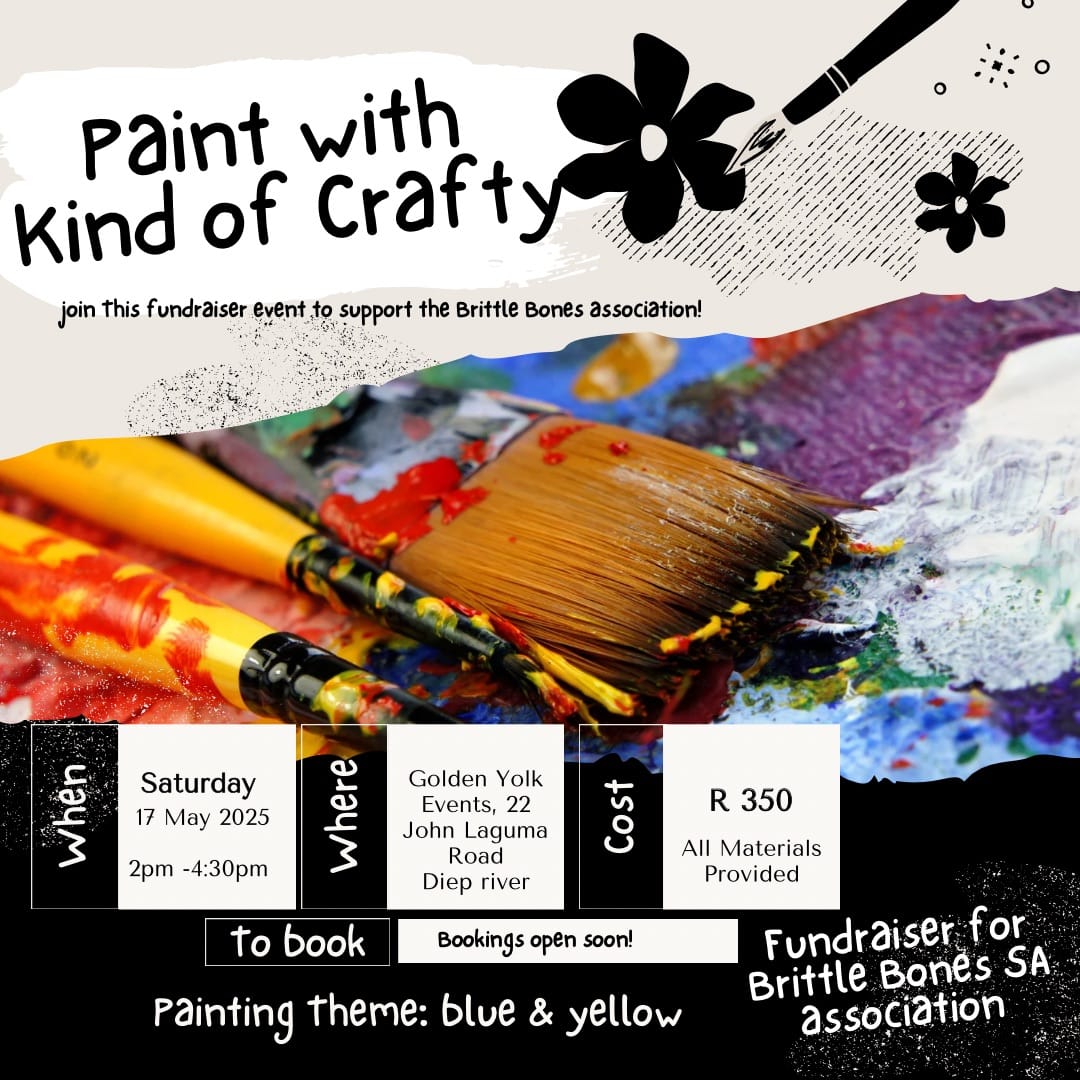 Paint party Fundraiser for the Brittle Bones Association