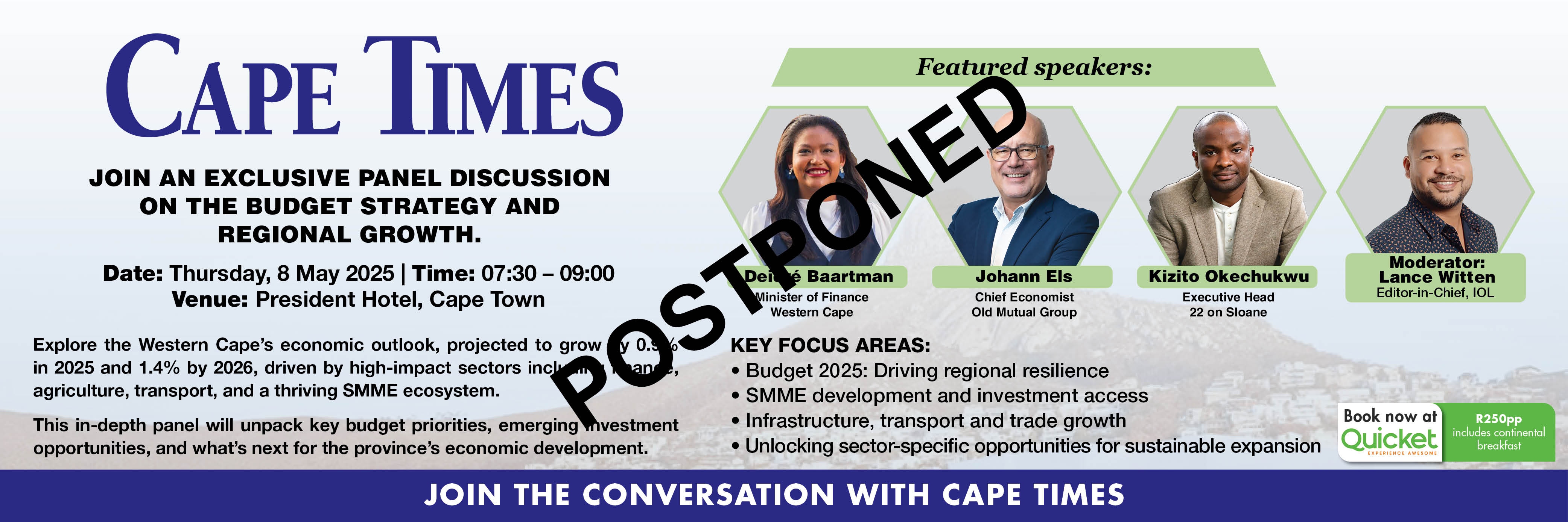 Shaping the Western Cape’s Economic Future: A High-Level Panel Discussion.