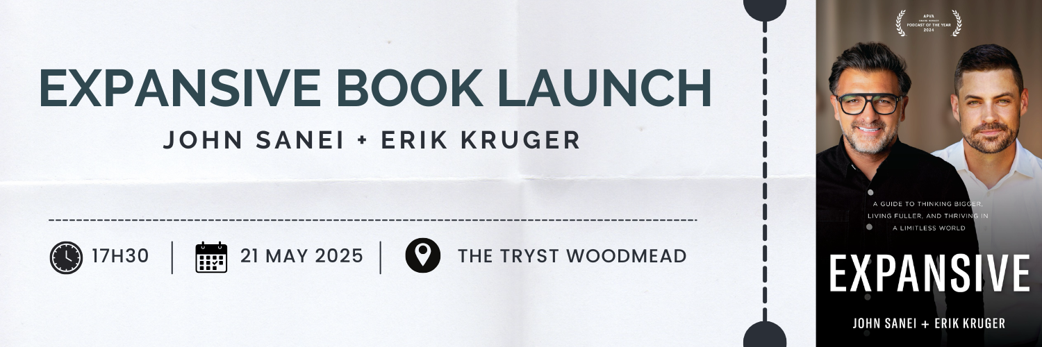 "Expansive" Book Launch with John Sanei & Erik Kruger (JHB Edition)