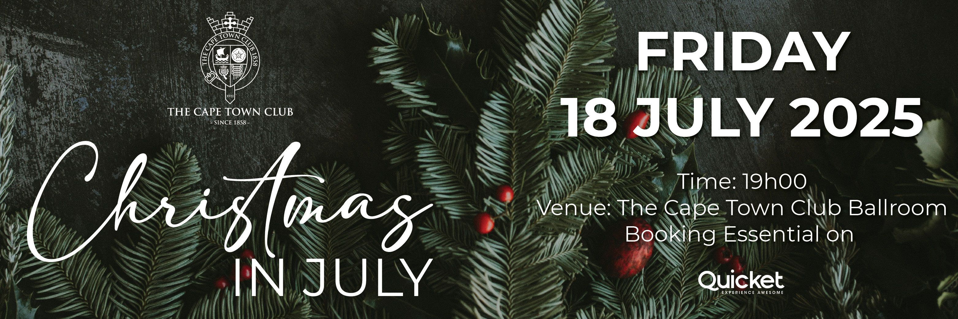 The Cape Town Club - Christmas in July