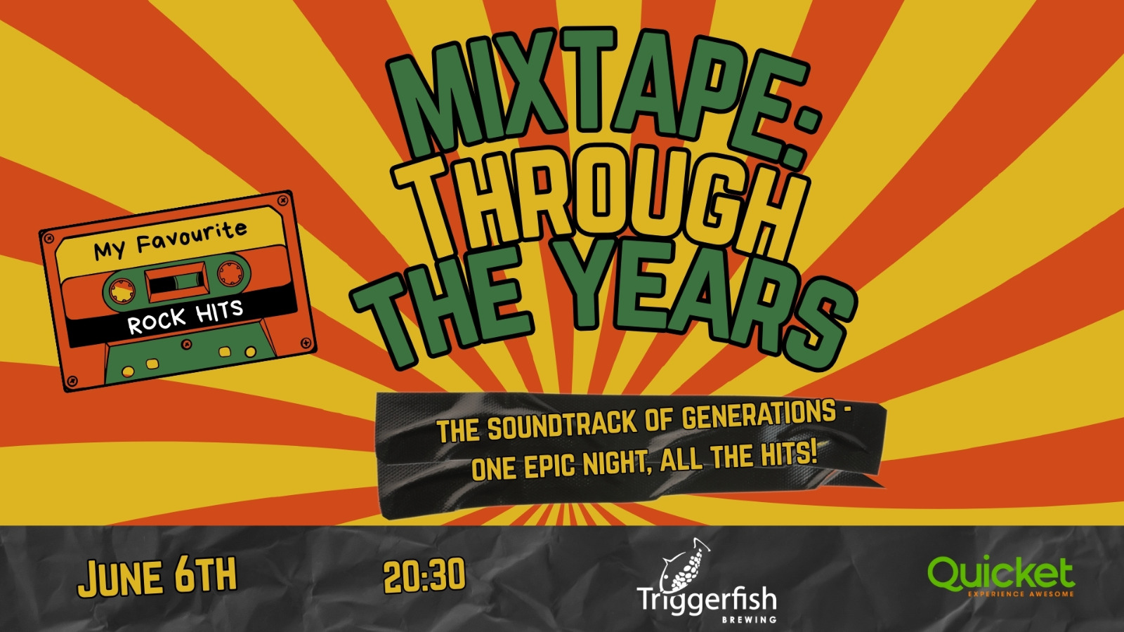 Mixtape Through The Years ft Gareth James live at Triggerfish Brewing