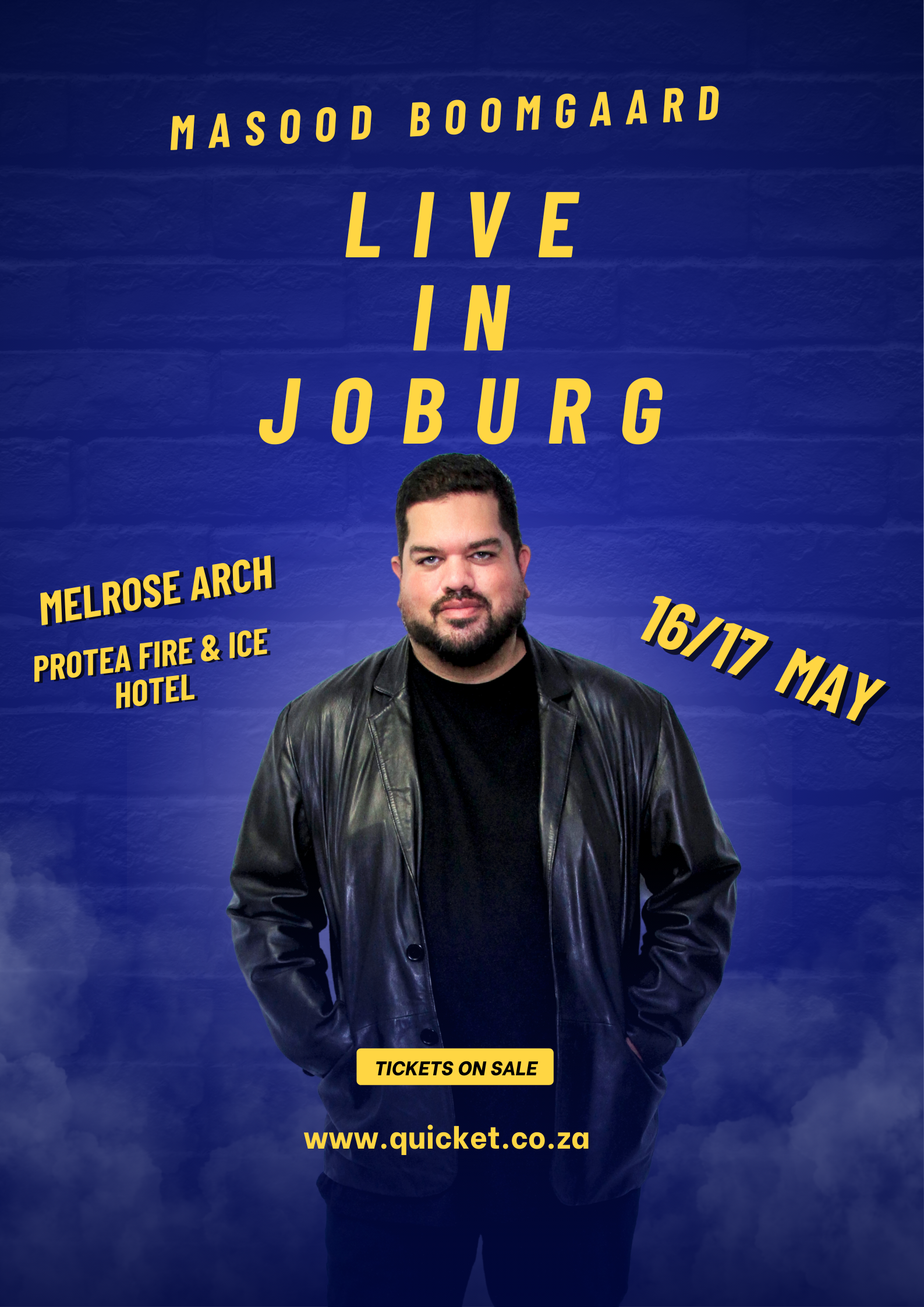 Masood Boomgaard Live in Joburg 16/17 May
