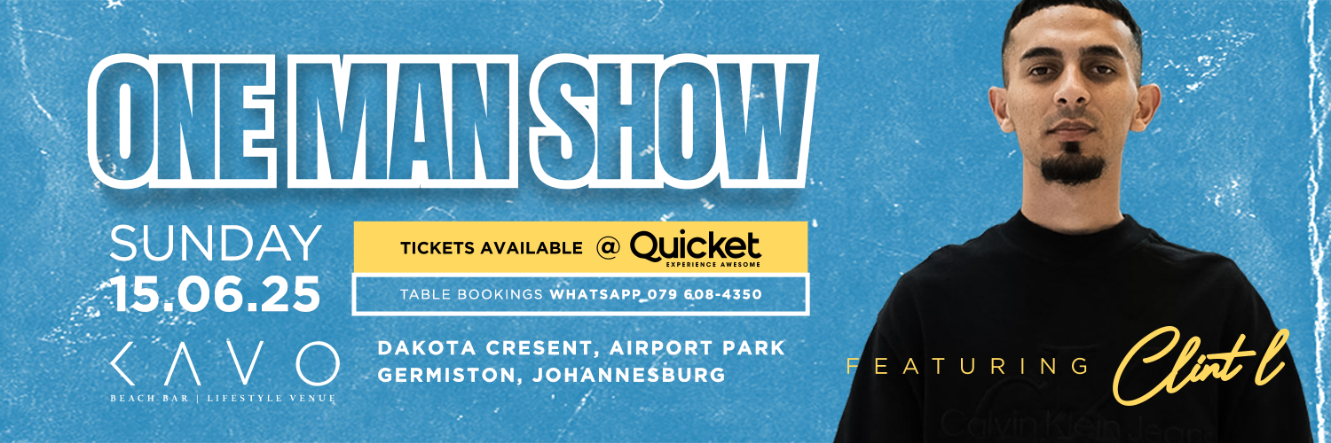 JHB / One Man Show ft CLINT L / Sunday 15 June 2025 / KAVO Beach Club
