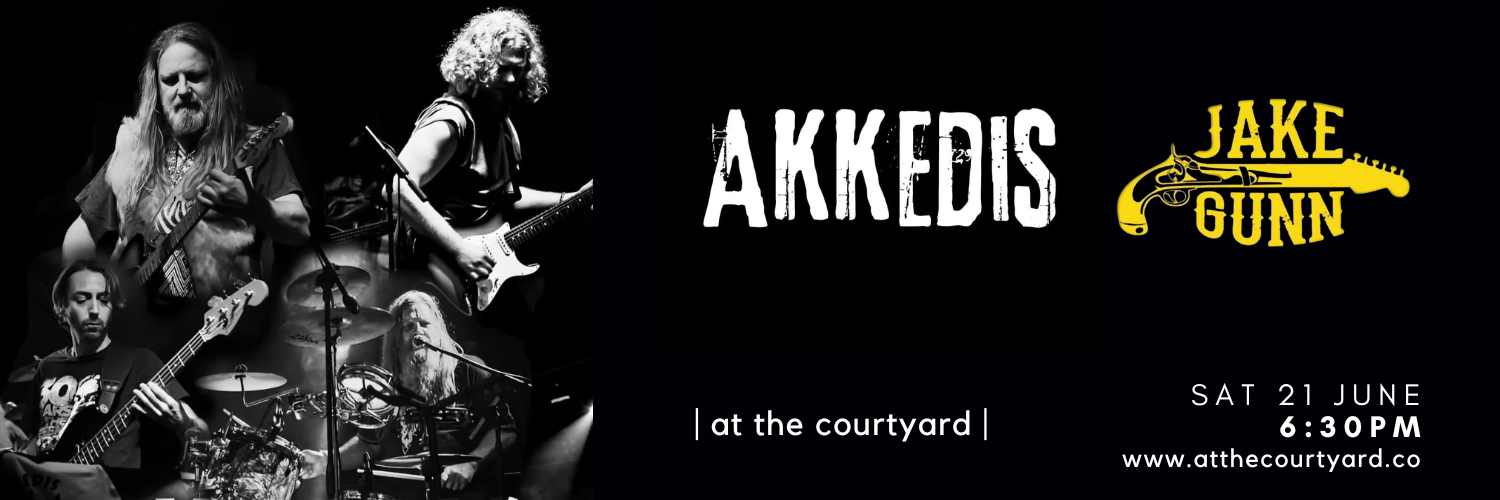 | at the courtyard | presents akkedis + jake gunn