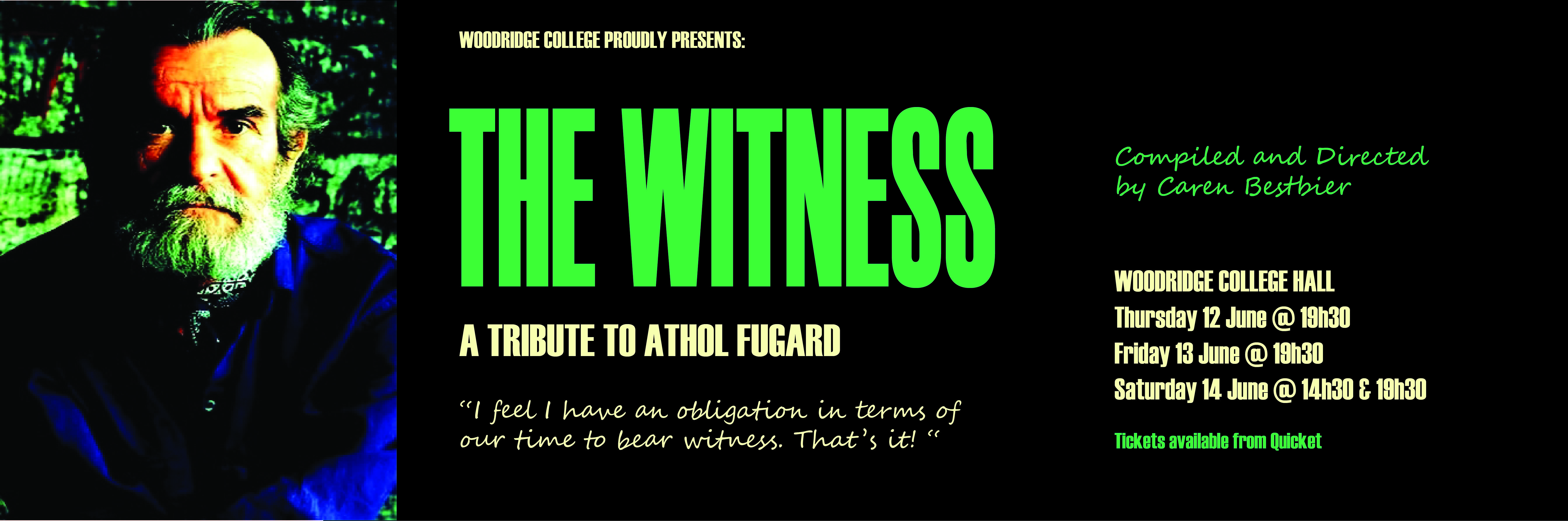 The Witness: A Tribute to Athol Fugard