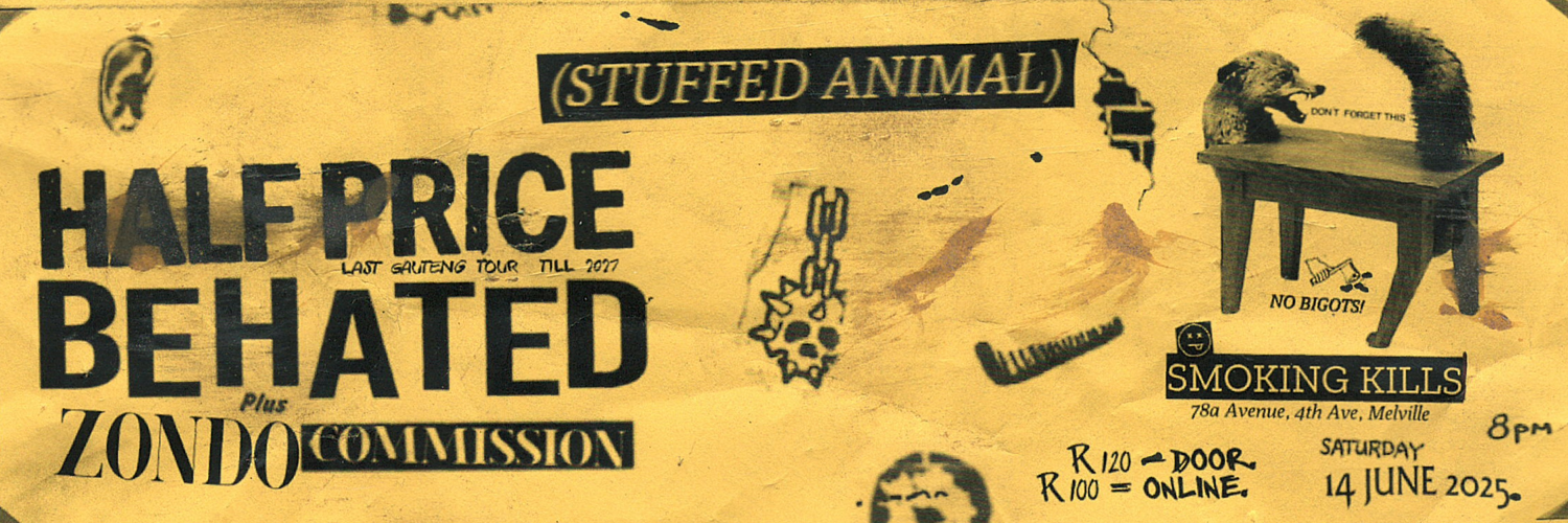 Stuffed Animal: Half Price (CPT) 2025 Tour Joburg leg