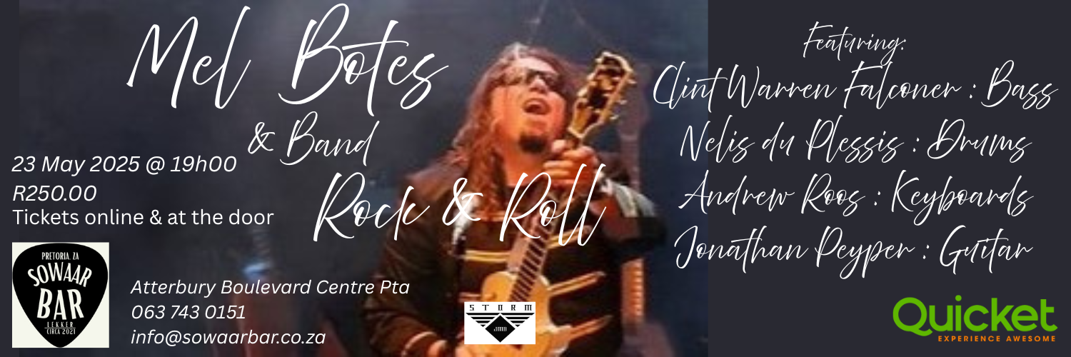 MEL BOTES & BAND - let's ROCK & ROLL
