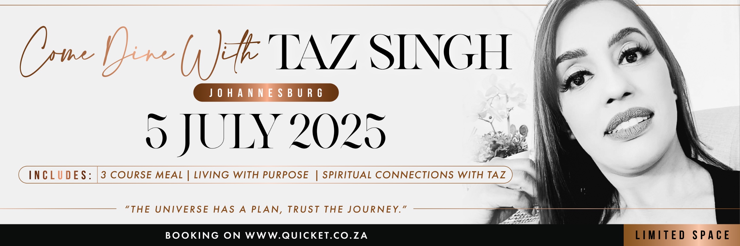 COME DINE WITH TAZ : JOHANNESBURG