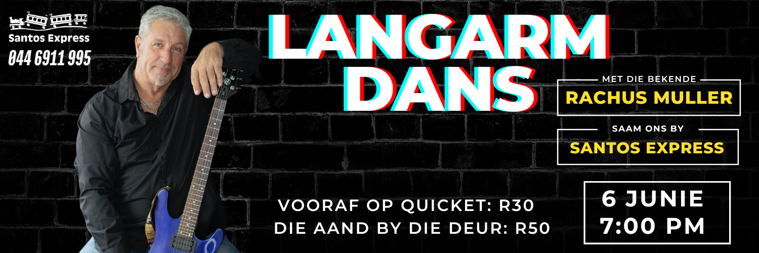 Junie Langarm Dans saam met Rachus Muller by Santos Express