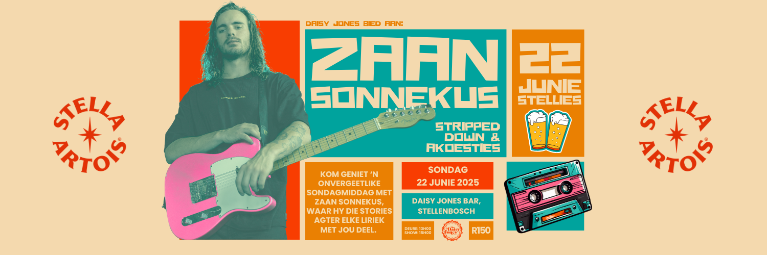 Zaan Sonnekus [STRIPPED-DOWN & AKOESTIES] - LIVE by Daisy Jones Bar, Stellenbosch