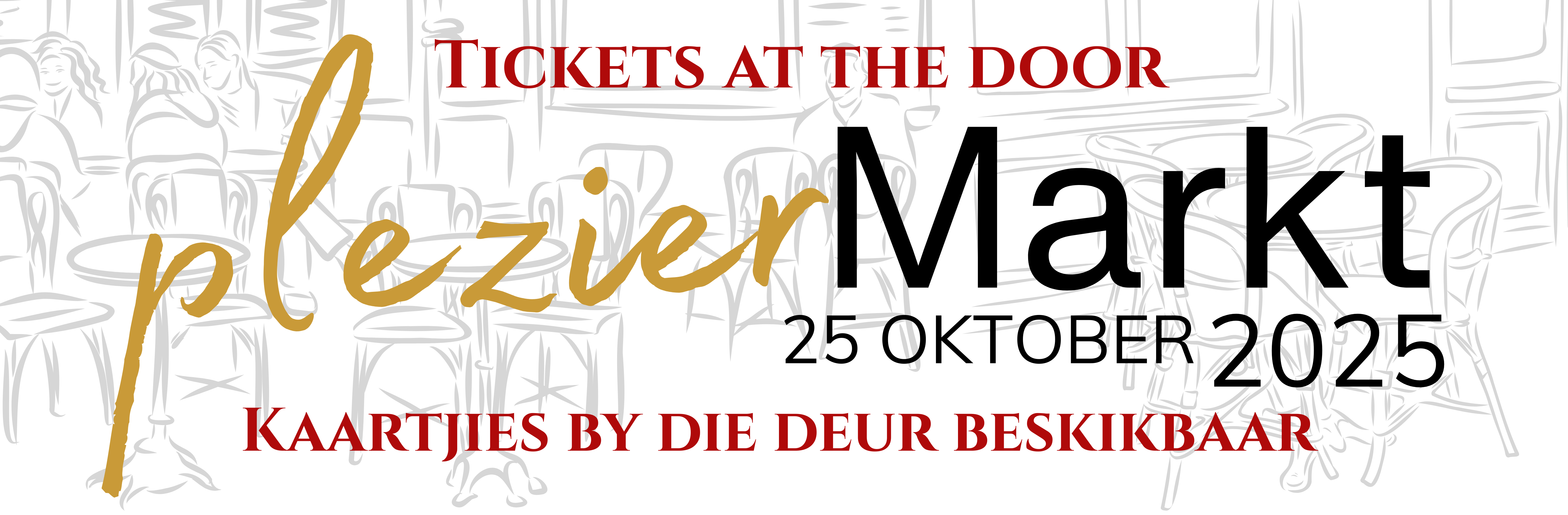 PlezierMarkt: 25 Oktober 2025 (tickets available at the gate too!)