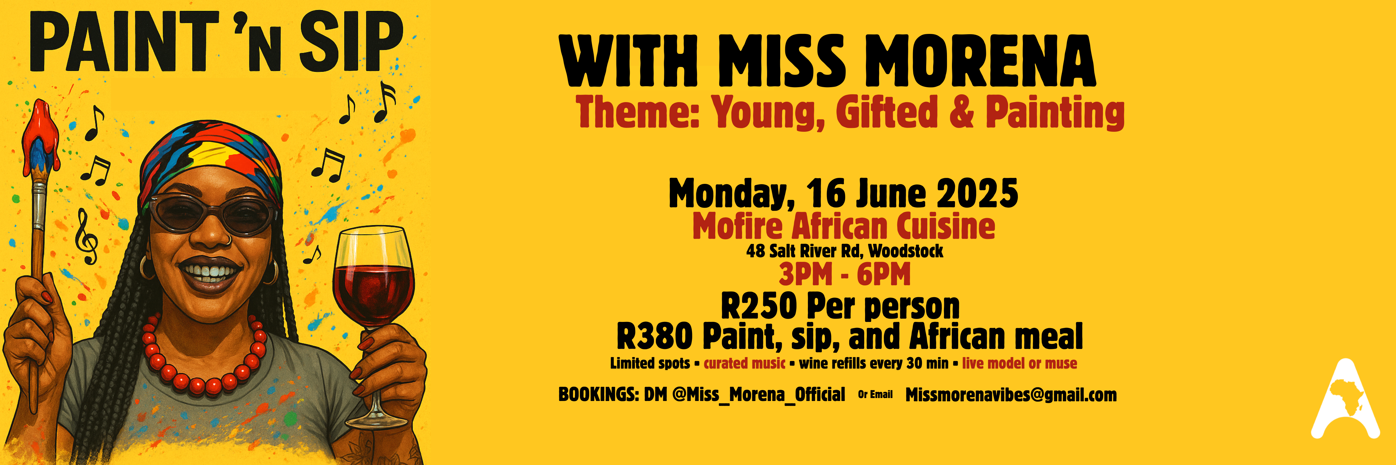 Paint & Sip with Miss Morena: Young, Gifted, and Painting