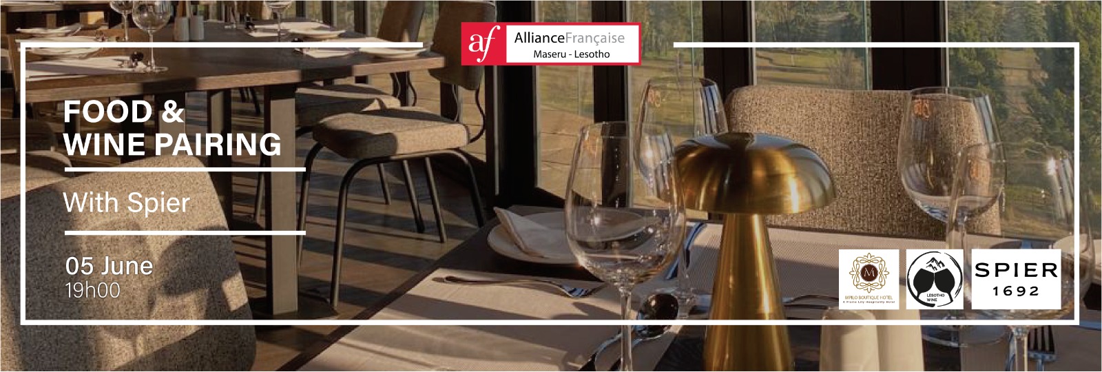 Wine pairing with Spier