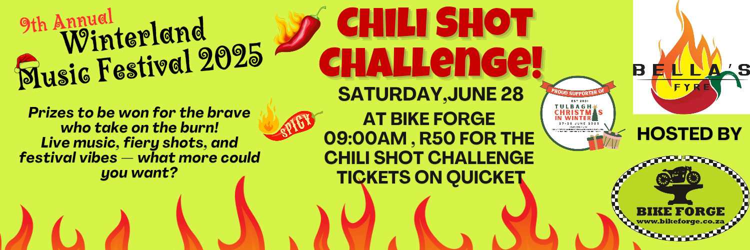 Chili Shot Challenge 28 June @9am at Bike Forge!