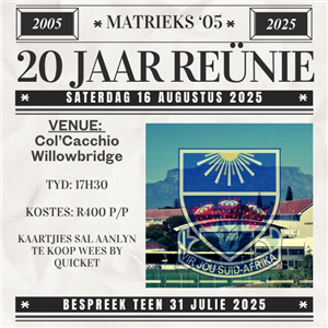 DF Malan Class of 2005 Reunion