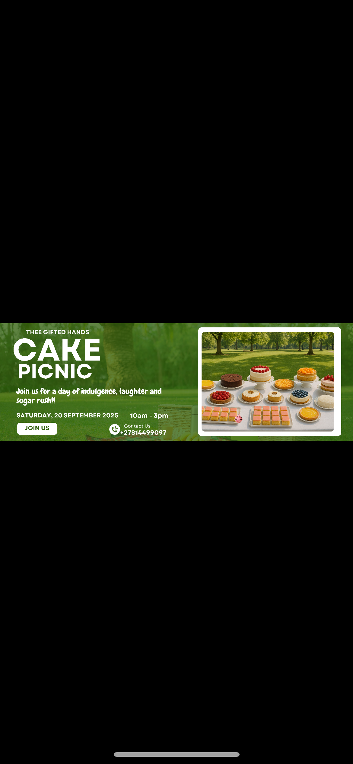 Johannesburg Cake Picnic by Thee Gifted Hands