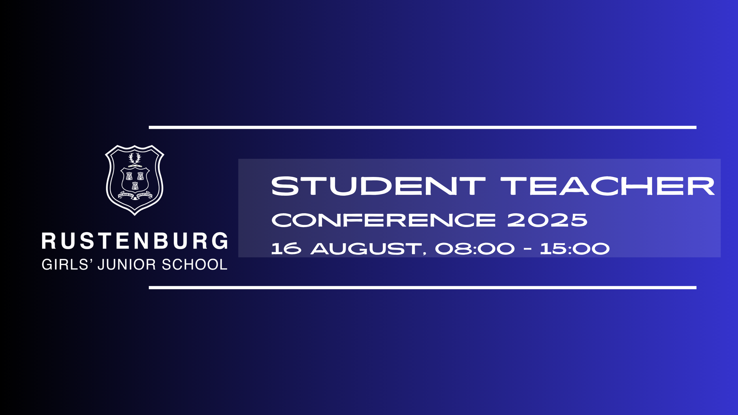 RGJS: STUDENT TEACHER CONFERENCE - From Passion To Profession, The Journey Begins.