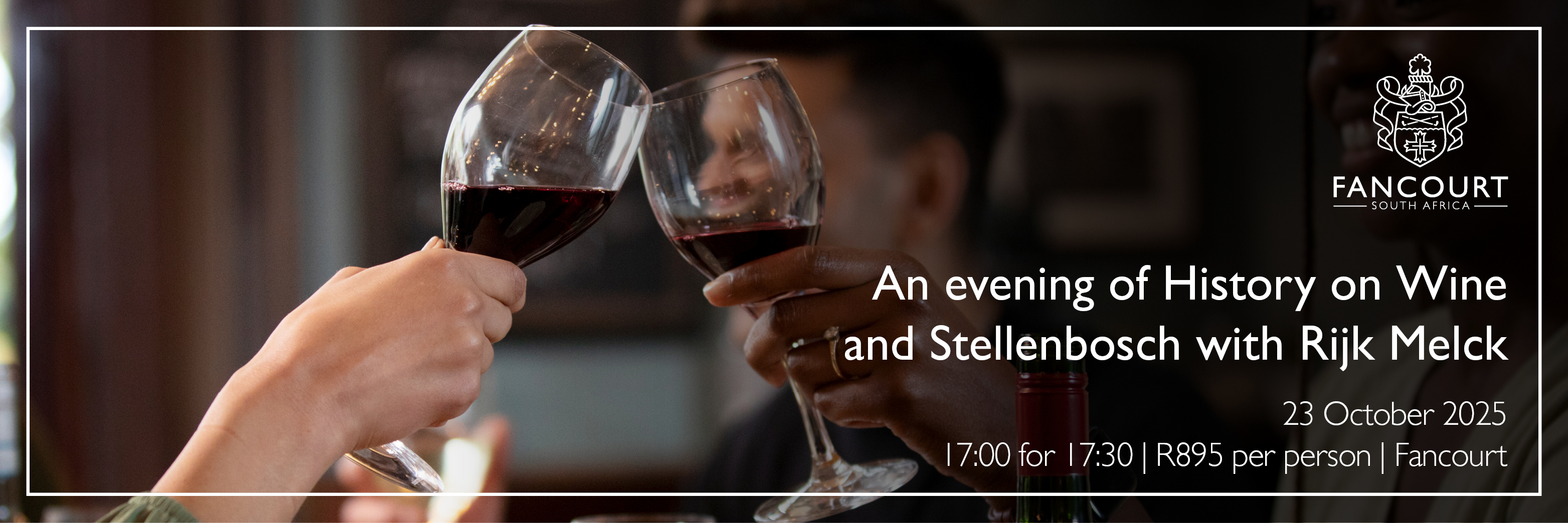 An Evening of History and Wine of Stellenbosch with Rijk Melck