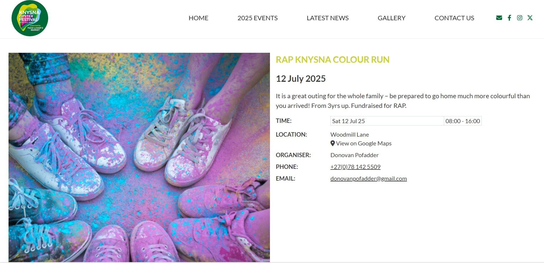 RAP Knysna Colour Run