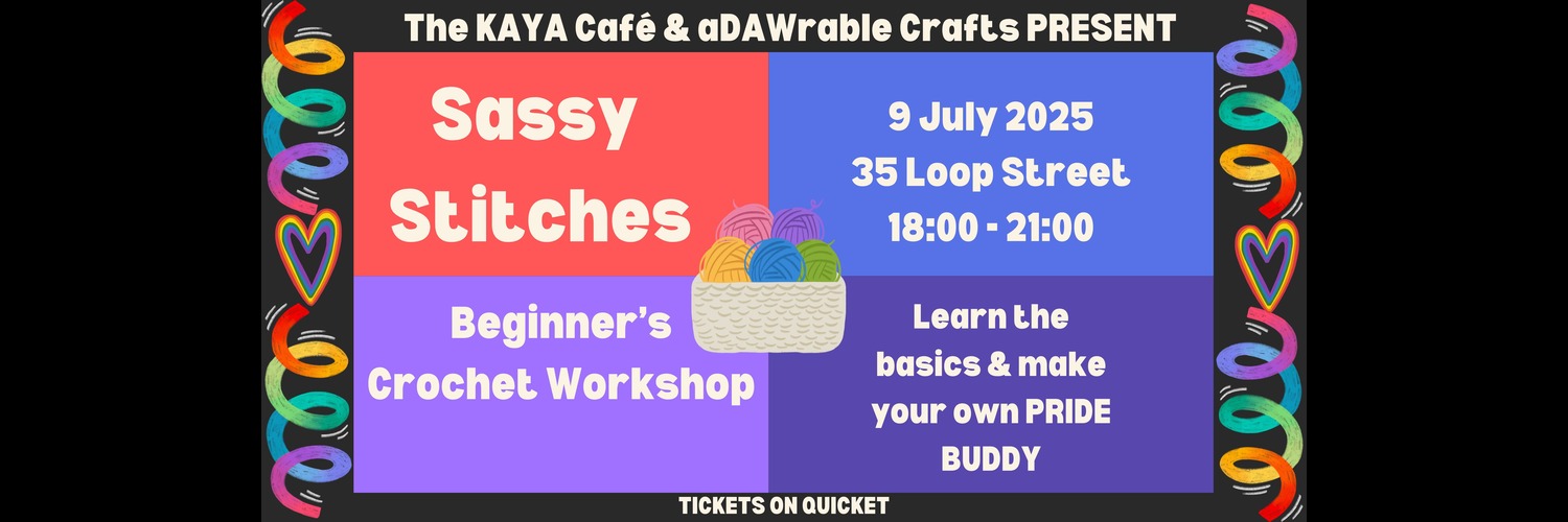Sassy Stiches Beginner's Crochet Workshop