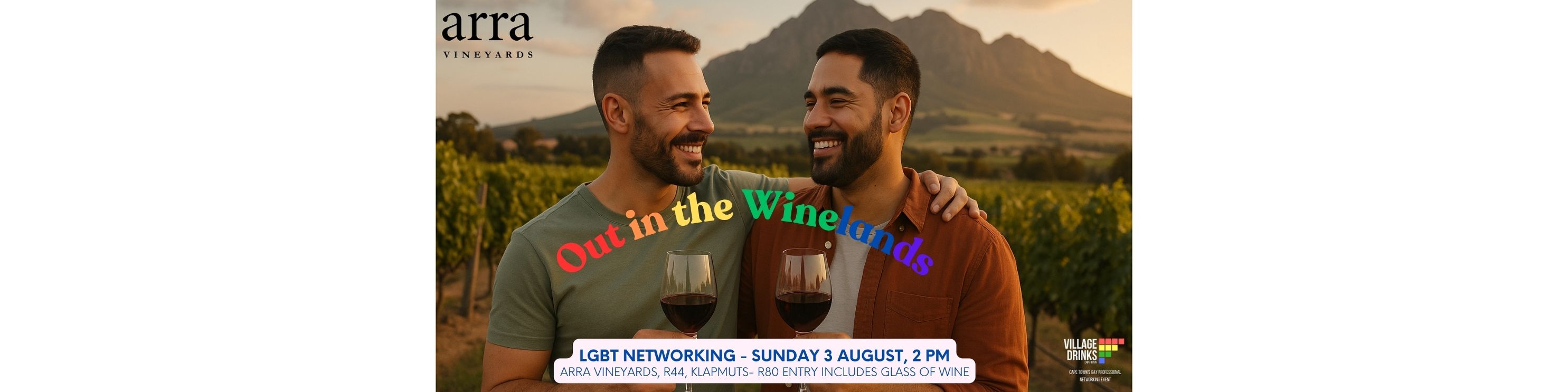Out in the Winelands - LGBT Networking Sunday 3 August, 2 pm