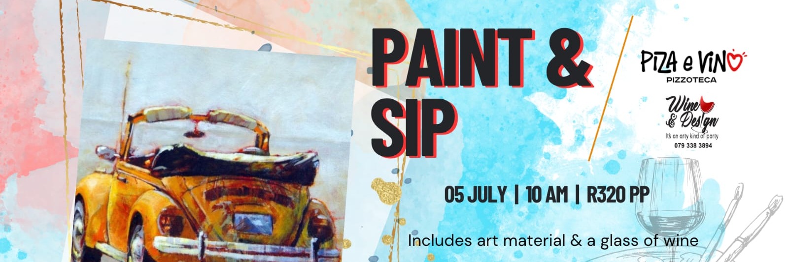 Paint & Sip @ Piza e Vino Queenswood