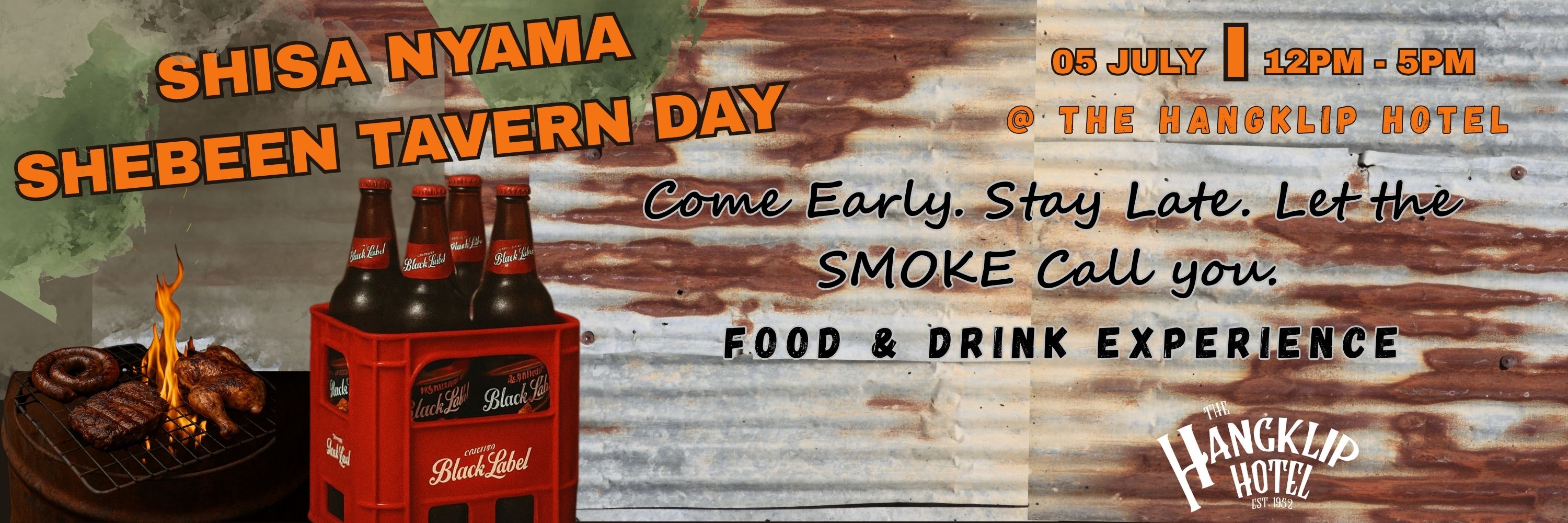 "Shisha Nyama" Tavern & Shebeen Style Food & Drink Experience