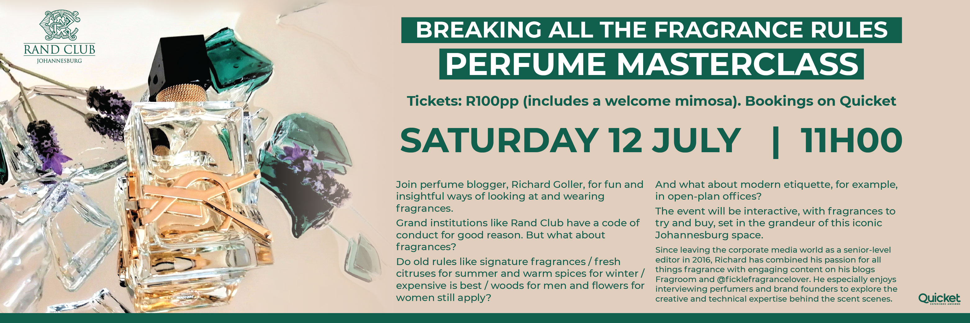 Perfume Masterclass with Richard Goller