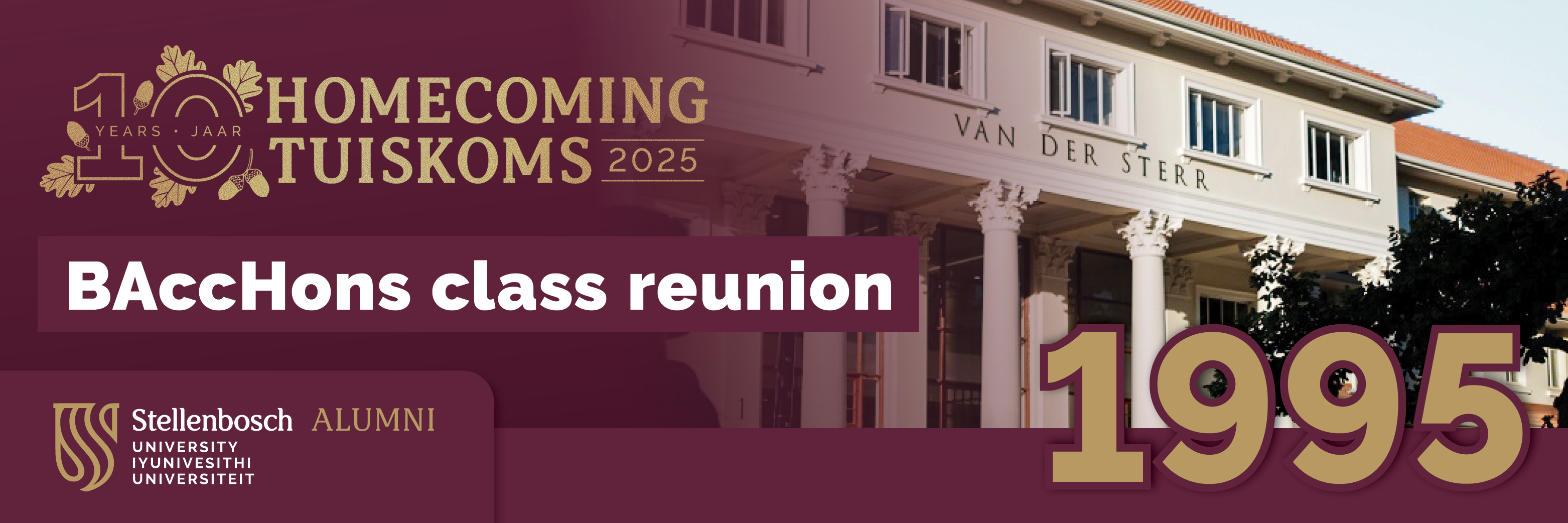 BAccHons Class of 1995 Reunion | BRekHons Klas van 1995 Reünie