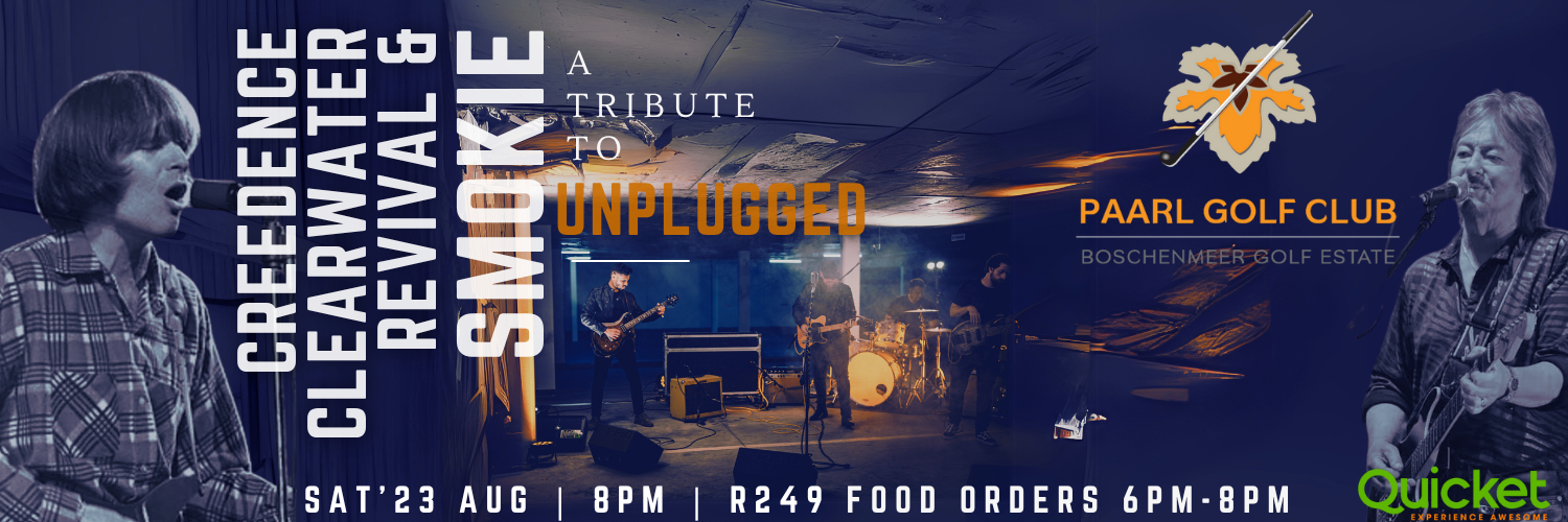 Tribute to Creedence Clearwater Revival & Smokie Live at Paarl Golf Glub Boschenmeer Estate