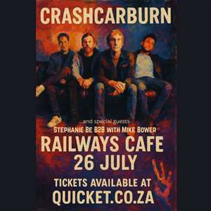 SA Rock-stalwarts CrashCarBurn return to Pretoria for a night of nostalgia!
