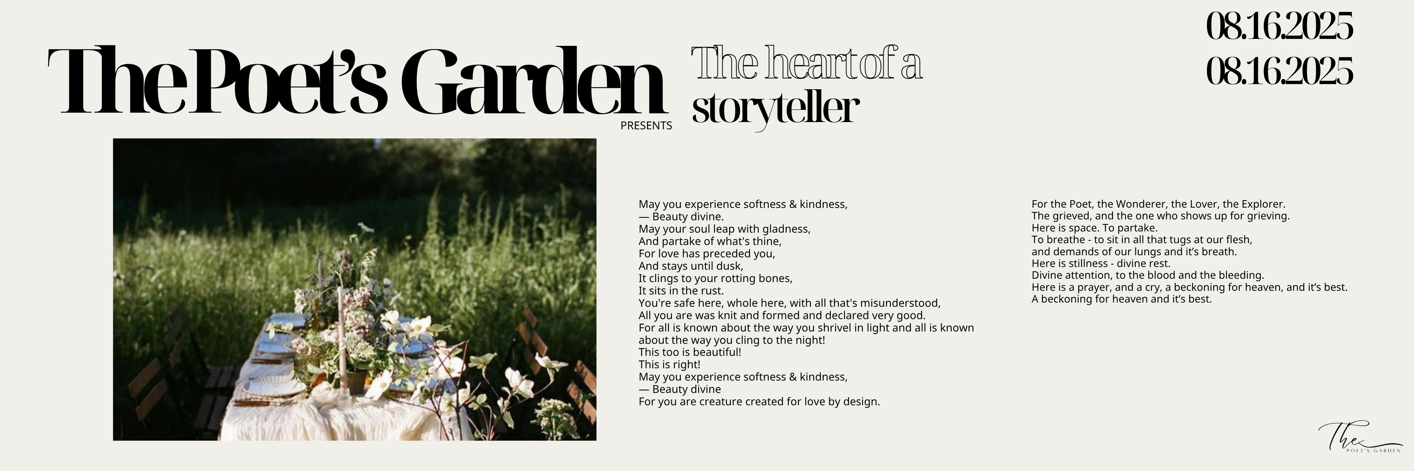 TPG presents - The heart of a storyteller