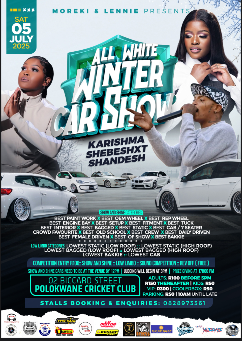 All White Winter Car Show