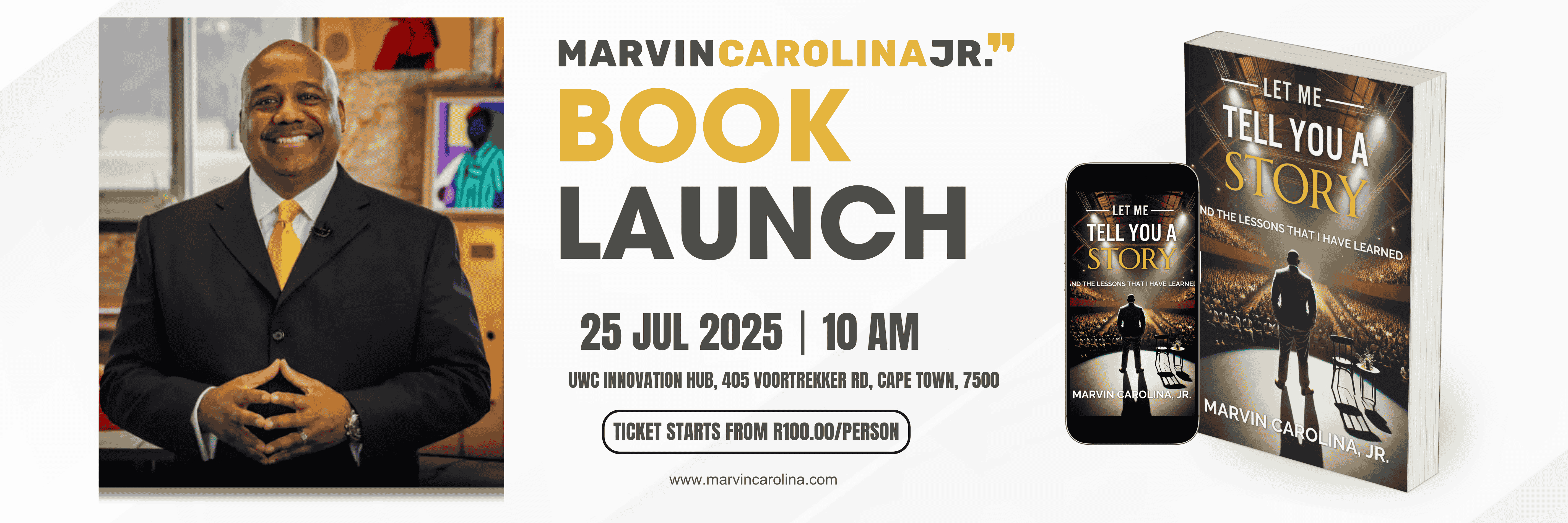 Marvin Carolina, Jr. Book Launch in Cape Town
