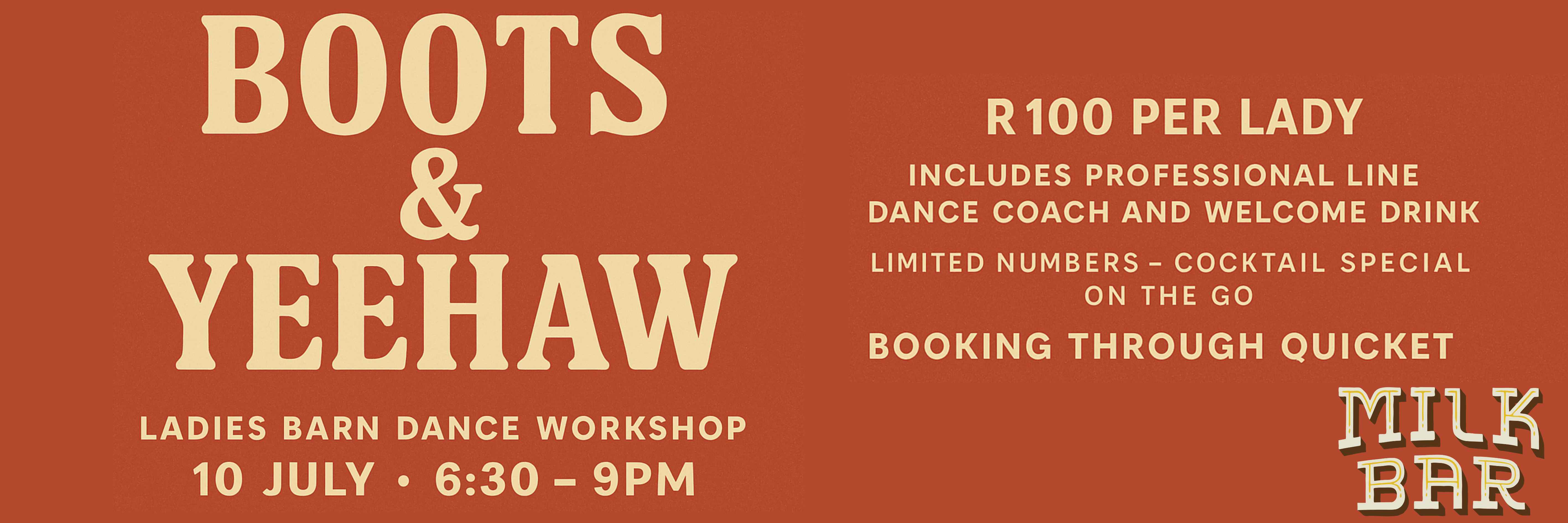 Milk Bar Boots & Yeehaw