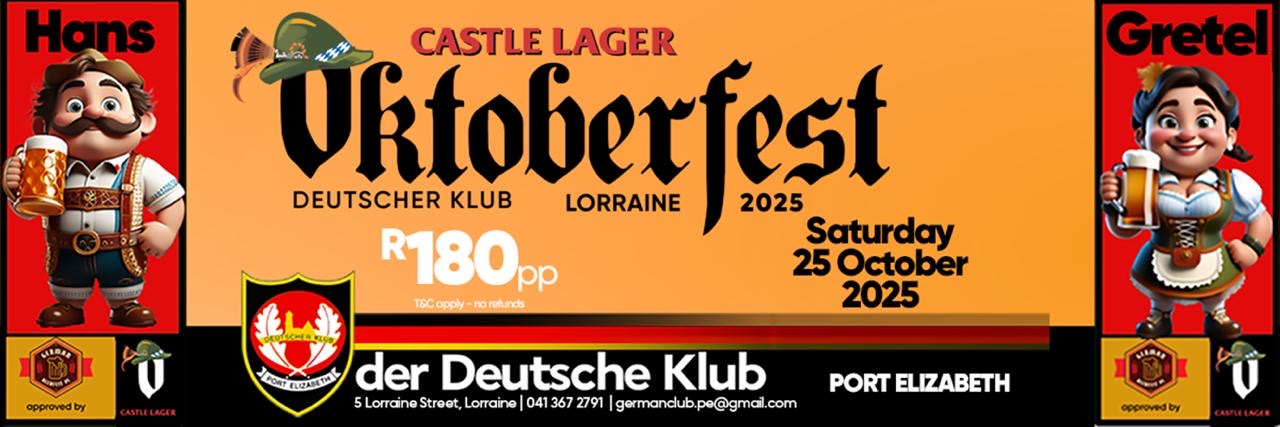 Saturday Night 25th Oct - Oktoberfest 2025