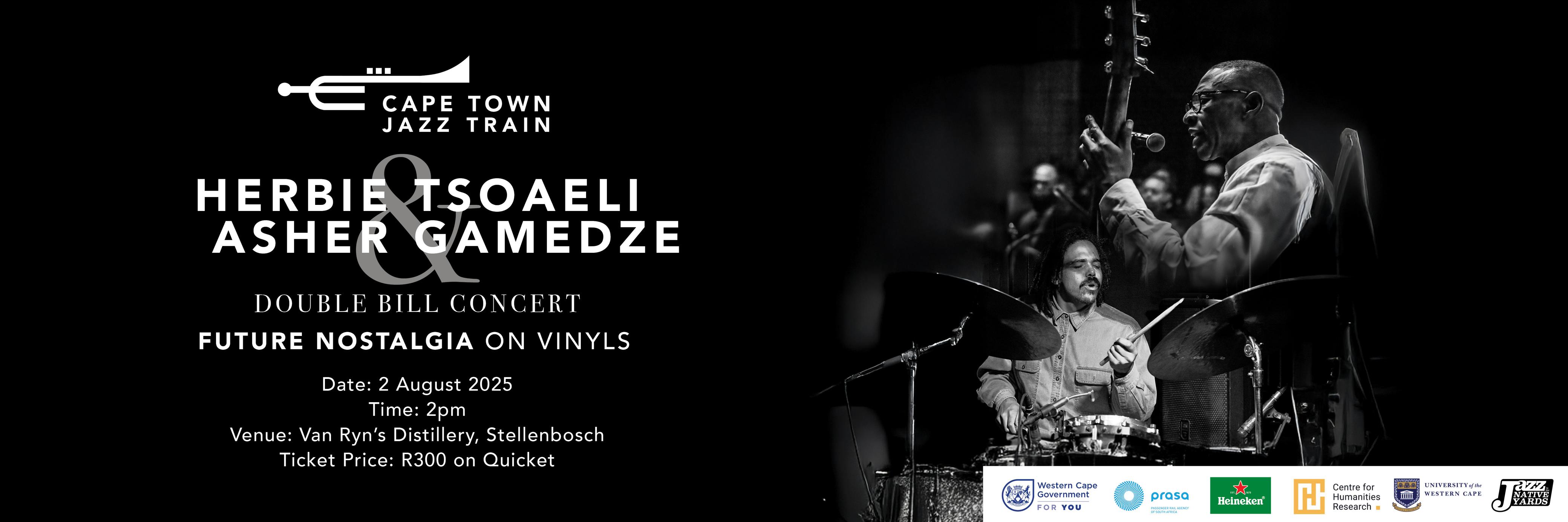Cape Town Jazz Train Presents: Herbie Tsoaeli & Asher Gamedze - A Double Bill