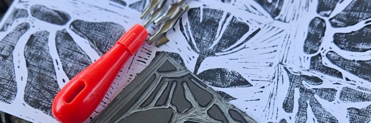 Linocut printing