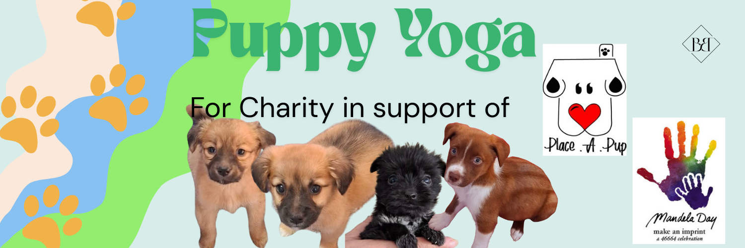 Puppy Yoga for Charity