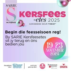 SARIE Kersfeesetes 2025 aangebied deur TODAY