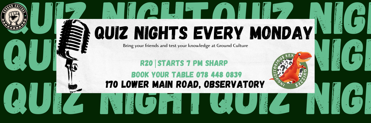Quiz Nights at Ground Culture
