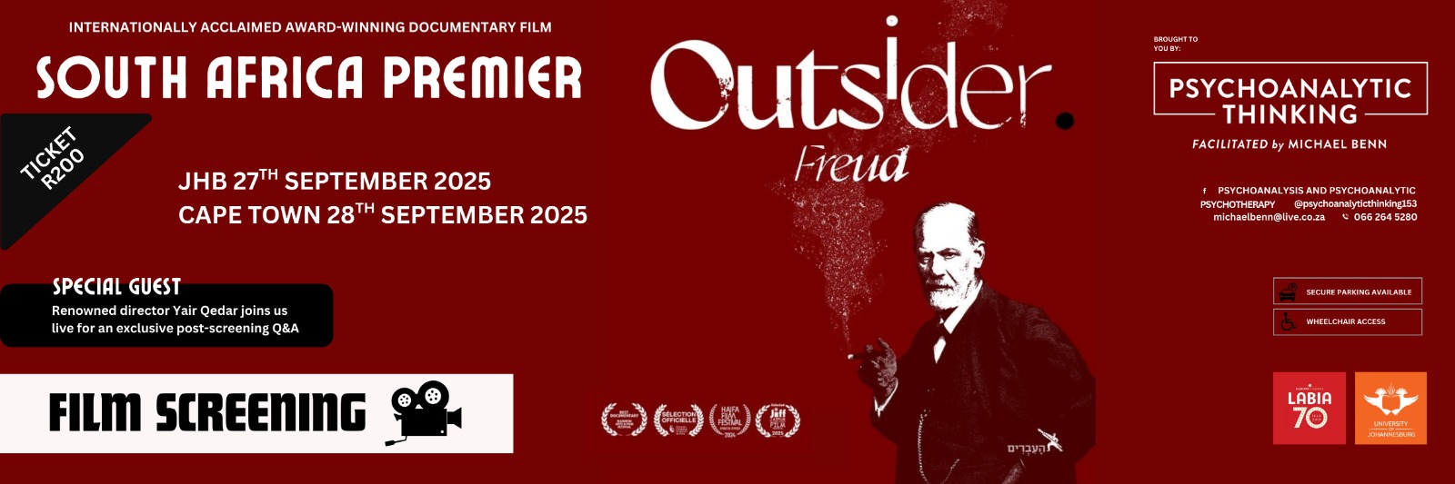 OUTSIDER - Freud - Johannesburg Screening