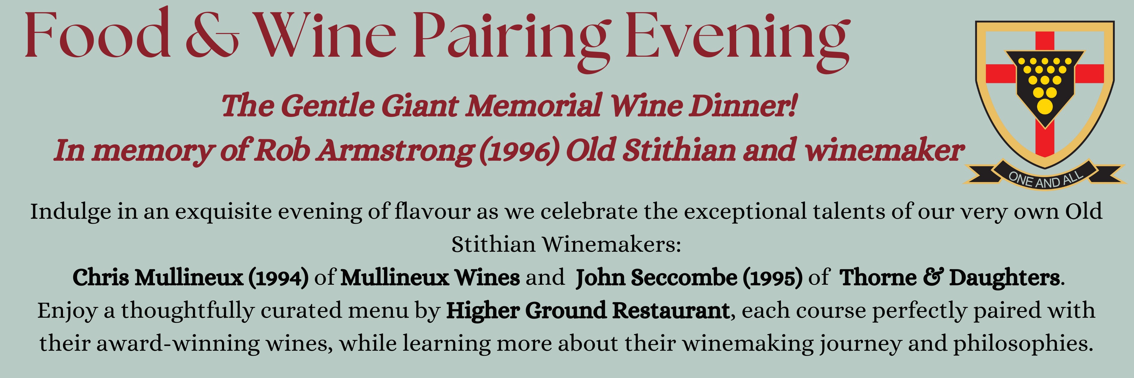 Wine Pairing Evening