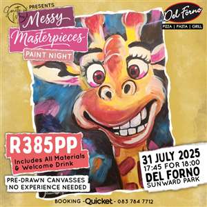 Messy Masterpieces Paint Night @ Del Forno Sunward Park