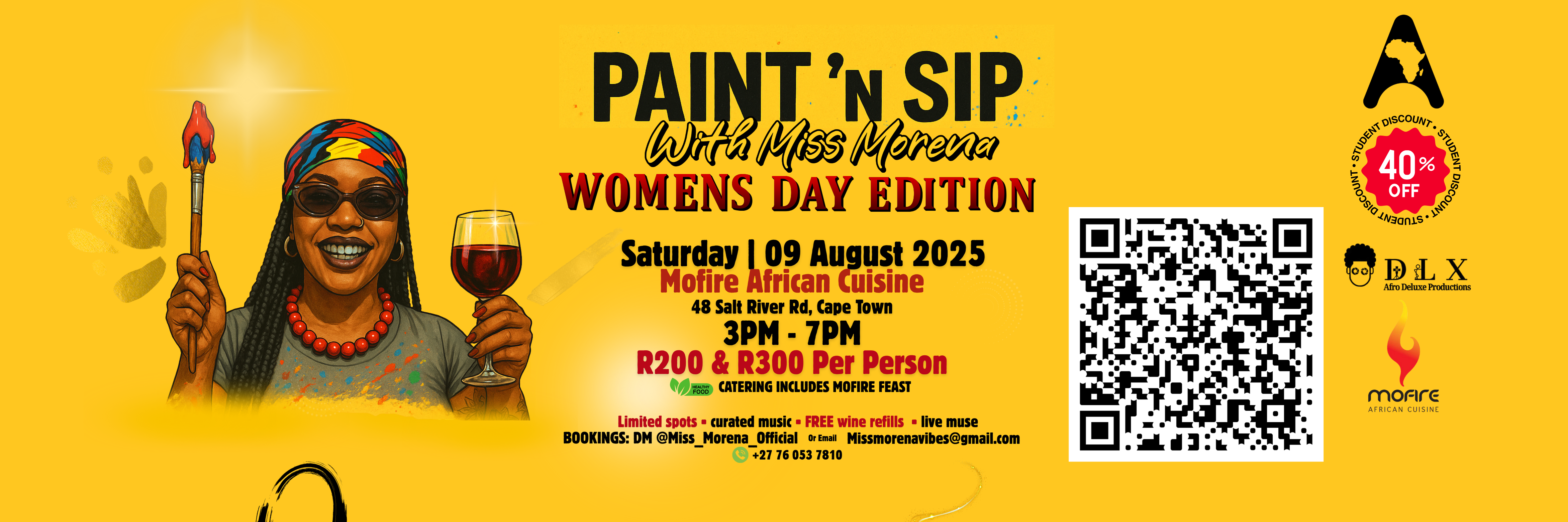 Paint & Sip with Miss Morena: Women’s Day Edition