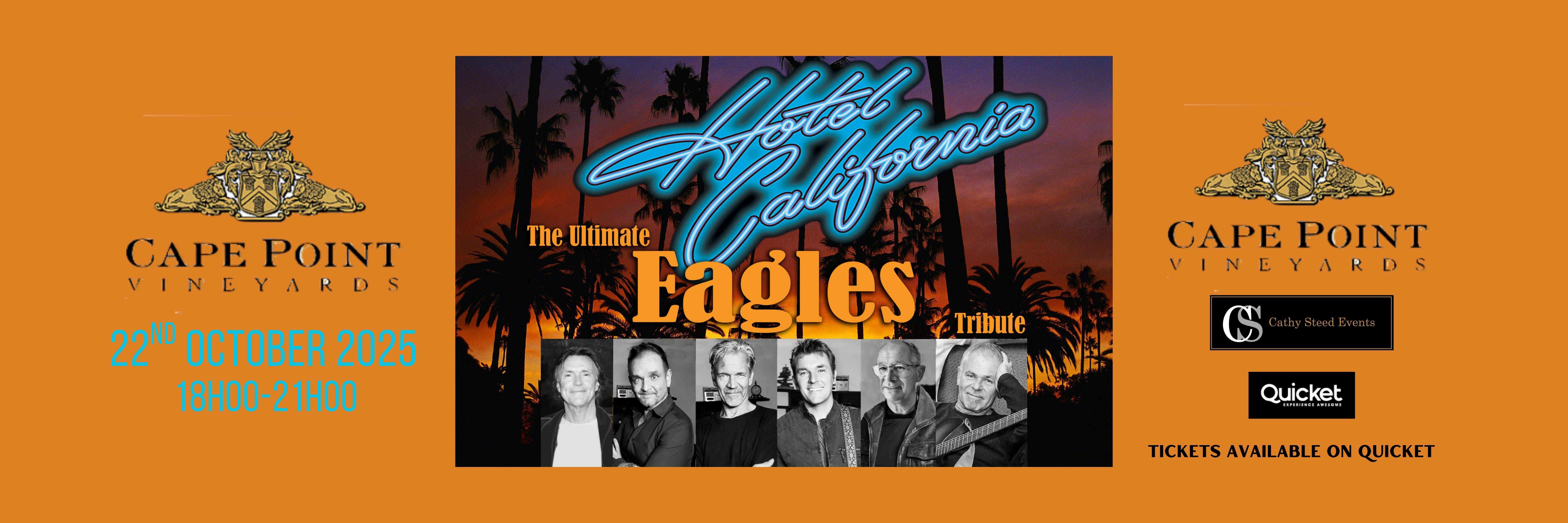 HOTEL CALIFORNIA: THE ULIMATE EAGLES TRIBUTE AT CAPE POINT VINEYARDS