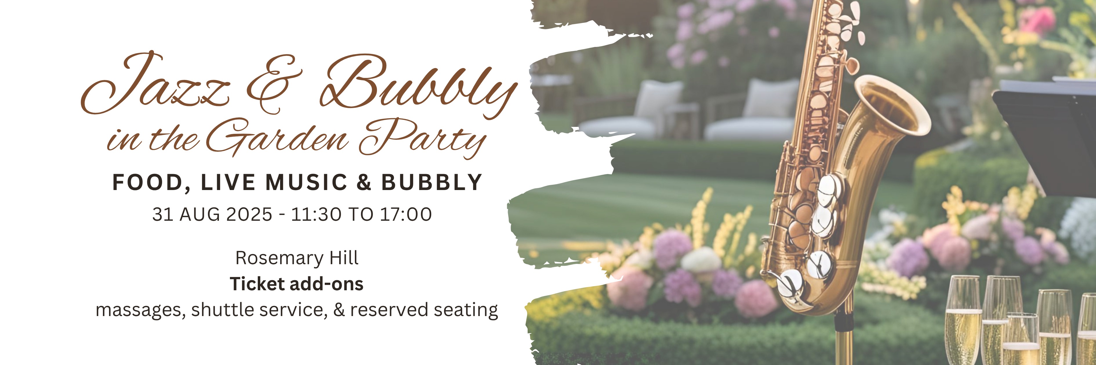 Jazz and Bubbly in the Garden Party