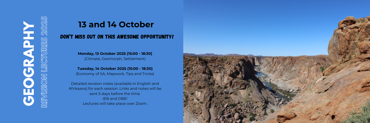 Geography Revision Lectures 2025