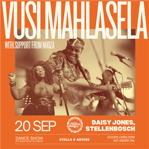 Vusi Mahlasela & Nhoza [SATURDAY DANCE SHOW] LIVE at Daisy Jones Bar, Stellenbosch